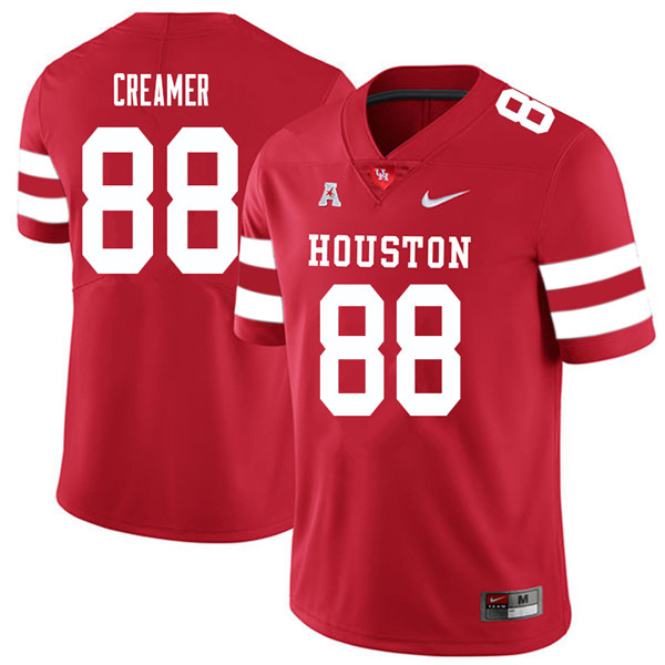 2018 Men #88 Shane Creamer Houston Cougars College Football Jerseys Sale-Red - Click Image to Close